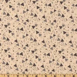  Definitions Triangles & Dots Grey Fabric By The Yard Arts, Crafts