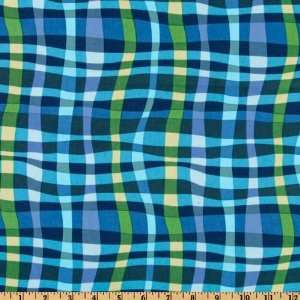   Definitions Wavy Plaid Blue Fabric By The Yard Arts, Crafts & Sewing