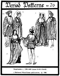 Misses, Mens Medieval/Renaissance Costume Pattern S XL  