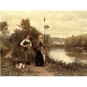   Daniel Ridgway Knight   24 x 18 inches   A Conversa