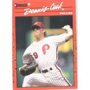  1990 Donruss # 193 Dennis Cook Philadelphia Phillie 