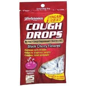   Sugar Free Cough Drops, Black Cherry, 25 ea 