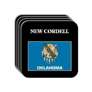  US State Flag   NEW CORDELL, Oklahoma (OK) Set of 4 Mini 