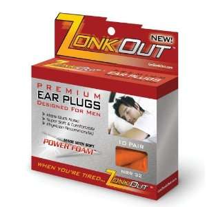 ZonkOut Premium Foam Ear Plugs for Men (NRR 32) (12 packs of 10 pairs 