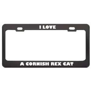  I Love A Cornish Rex Cat Animals Pets Metal License Plate 