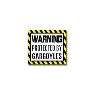  Warning Protected by GARGOYLES   Window Bumper Laptop 