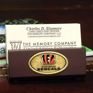Cincinnati Bengals Wooden Business Card Holder  Sports 
