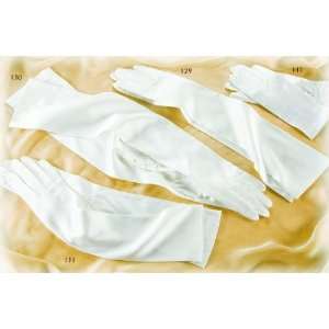  Carolina Amato Gloves   Classic White Silk Opera Gloves 