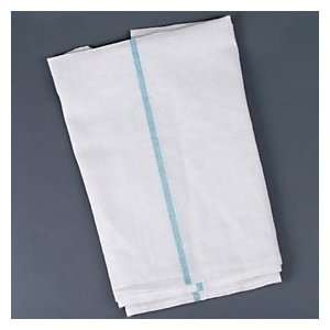  26 x 37 Cotton Bleached Flour Sack Towels   Green Stripe 