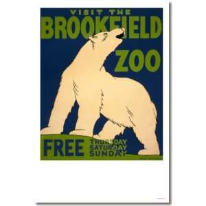  Visit the Brookfield Zoo, (Polar Bear) Vintage 
