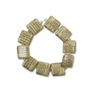  Découpage Love and Faith Bible Verses Square Bead Strand 