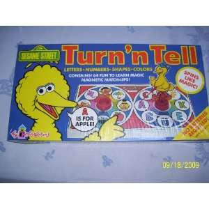  Sesame Street Turn n Tell by Colorforms Letters, Numbers 