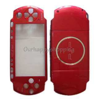   3001 Red Full Housing Shell Case Cover Faceplate Buttons Replacement