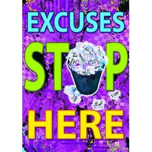   Pack TREND ENTERPRISES INC. EXCUSES STOP HERE POSTER 