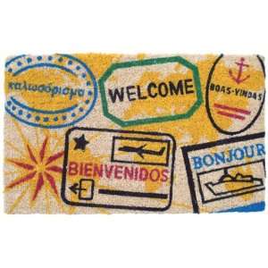  Passport Stamps Doormat Patio, Lawn & Garden