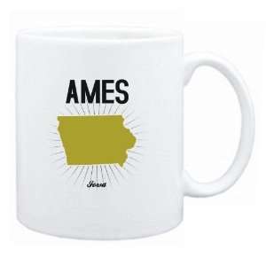 New  Ames Usa State   Star Light  Iowa Mug Usa City  