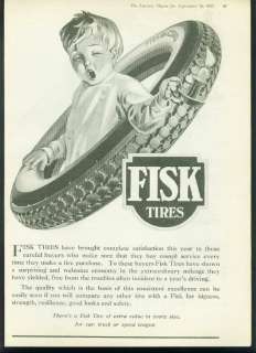 1922 Fisk Tire Company Ad  