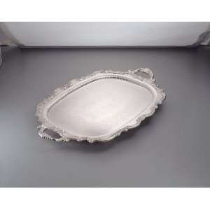  Creative Gifts WAITER TRAY W/ HNDLS,SP FOOTE