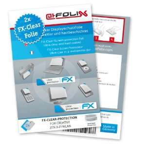  FX Clear Invisible screen protector for Creative ZEN X Fi WLAN / XFi 