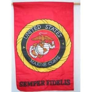  USA Military Marine Semper Fidelis Garden Flag Banner 