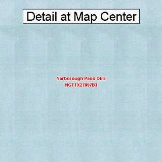  USGS Topographic Quadrangle Map   Yarborough Pass OE E 