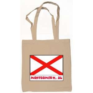 Montgomery Alabama Souvenir Tote Bag Natural