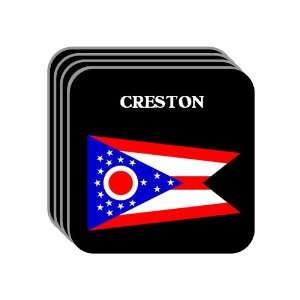  US State Flag   CRESTON, Ohio (OH) Set of 4 Mini Mousepad 