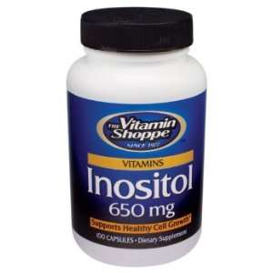  Vitamin Shoppe   Inositol, 650 mg, 100 capsules Health 
