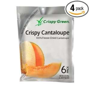 Crispy Green Fruit Snacks, Crispy Cantaloupe, 2.2 Ounce Pouches (Pack 