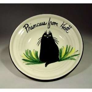   Cat Bowl or Plate created by Moonfire Pottery