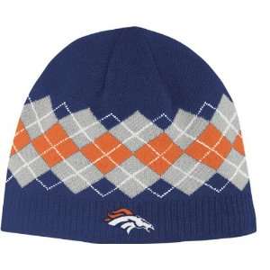  Denver Broncos Argyle Cuffless Knit Hat