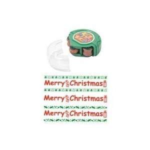   Merry Christmas 3 in 1 Self Inking Roller Stamp Arts, Crafts & Sewing
