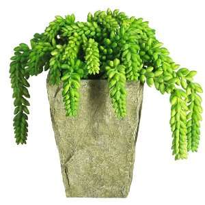  Sedum w/ Vase Silk Plant