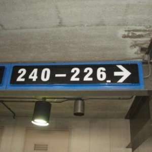  215 201 (Right Arrow) Section Sign From Giants Stadium 