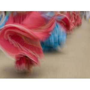  Cuenca. Swirling Skirt of Female Dancers, Cuenca, Ecuador 