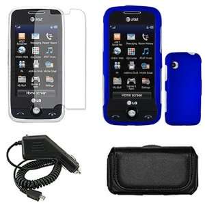   Horizontal Leather Pouch for LG Prime GS390 Cell Phones & Accessories