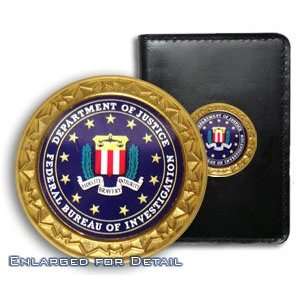   Deluxe Challenge Medallion Credential Case   FBI Seal 