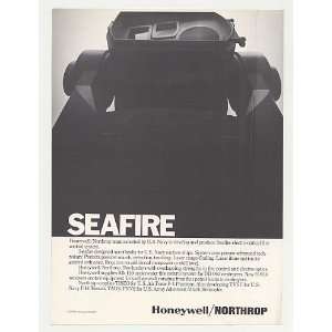  1979 Northrop Seafire US Navy Ship Fire Control Sys Print 