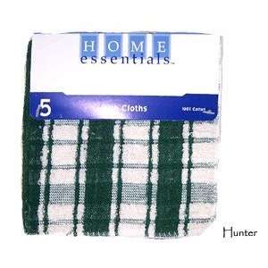  HE 5 pack Plaid Dish Cloth Color Taupe