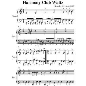   Club Waltz Scott Joplin Easy Piano Sheet Music Scott Joplin Books