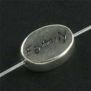  6mm Sterling Silver Family Message Bead Arts, Crafts 
