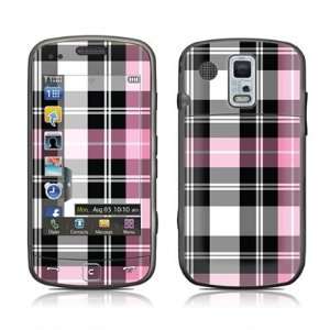  Pink Plaid Design Protector Skin Decal Sticker for Samsung 