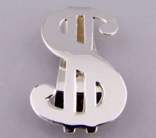 18G 925 STERLING SOLID SILVER DOLLAR MONEY CLIP USD NEW  