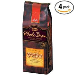 Melitta Whole Bean Coffee, Breakfast Blend, 9 Ounce Bags (Pack of 4)
