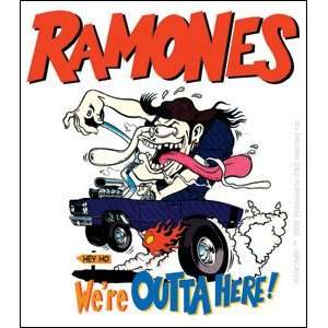  THE RAMONES OUTTA HERE STICKER