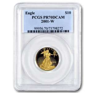    2001 (1/4 oz Proof) Gold Eagles   PR 70 DCAM PCGS 