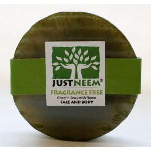  JustNeem Certified Organic Neem Soap 120g bar   Fragrance 