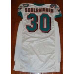CORY SCHLESINGER Game Used MIAMI DOLPHINS Jersey   Jerseys  