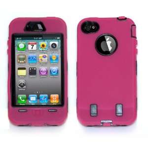  Armor Case iPhone 4 (Pink /Black, Fits AT&T iPhone 4 