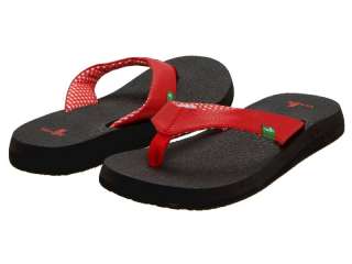 Sanuk Yoga Mat Red Flip Flops Sandals  